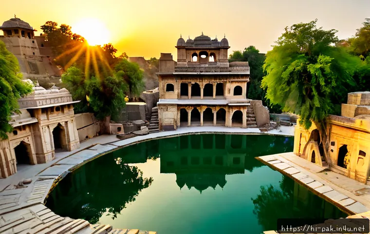Home 17 파키스탄 힌두교와 불교 유적지 - Photorealistic sunrise view of the Katas Raj Hindu temple complex in Punjab, Pakistan, ancient pale ...